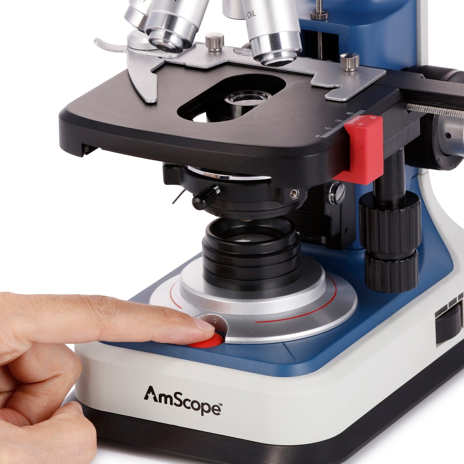 Microscope Compound 40X - AmScope 40X-2500X Student Binocular Compound Microscope
