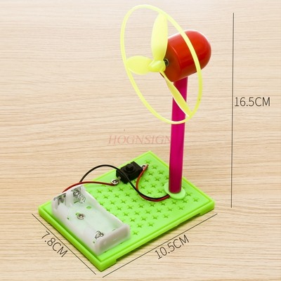 Science And Invention - Student science experiment homemade electric fan