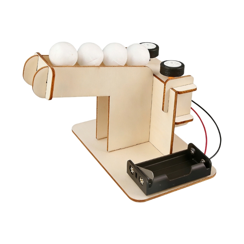 Science Project - Wooden Automatic Ball Launching Science Project