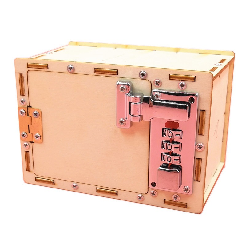 Science And Invention - Diy Wooden Handmade Toy Mechanical Password