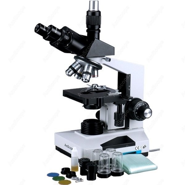Microscope Compound 40X - AmScope T490 Series Simul-Focal Biological Trinocular