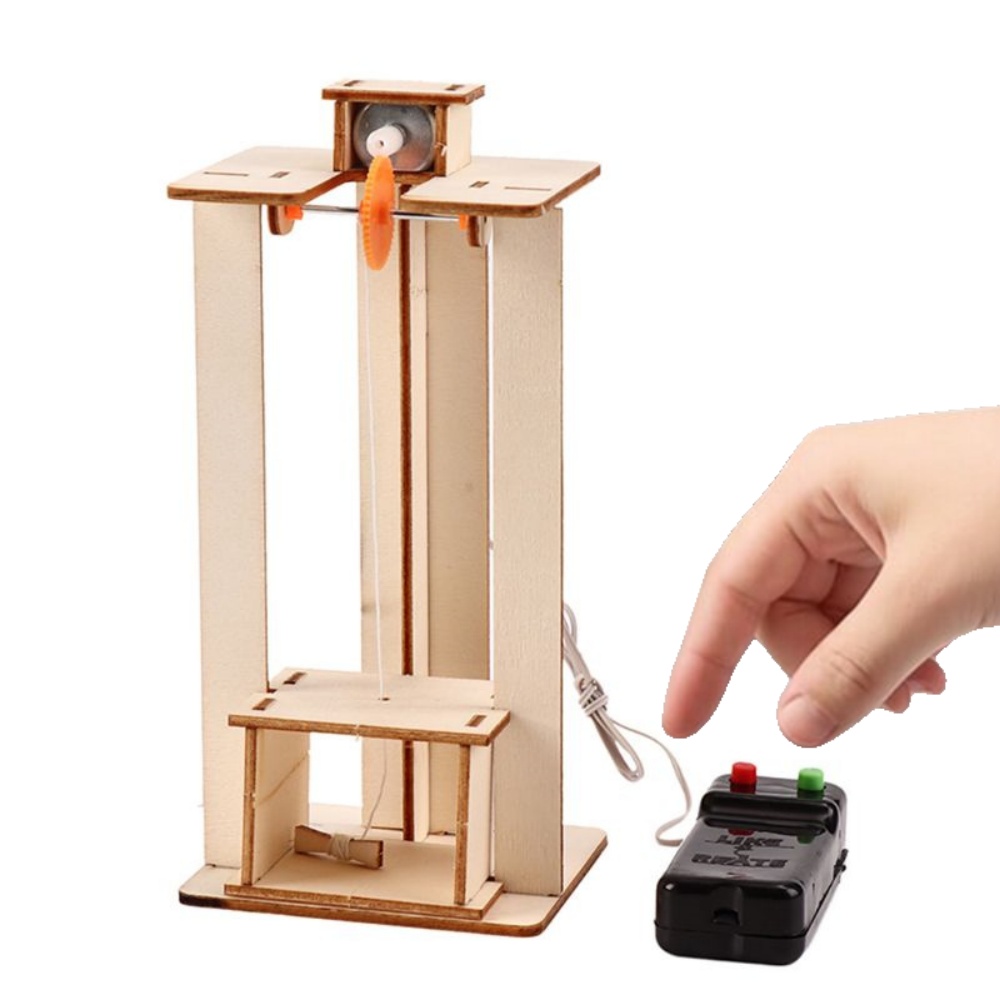 Science Max - DIY Electric Elevator Lift Model Puzzle