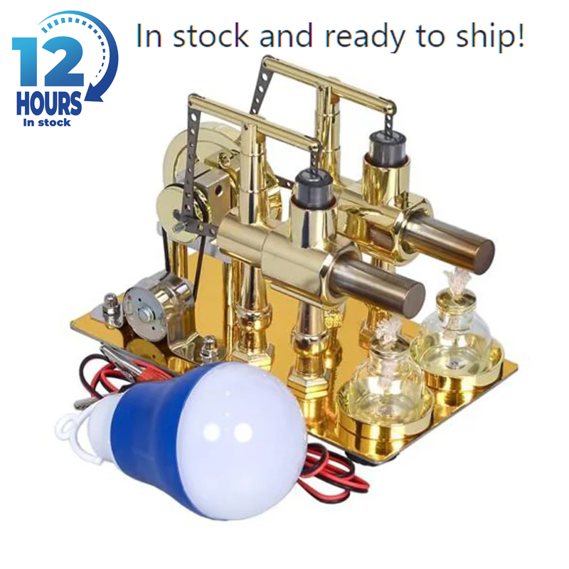 Science And Invention - Two Cylinder Stirling Engine Model Generator