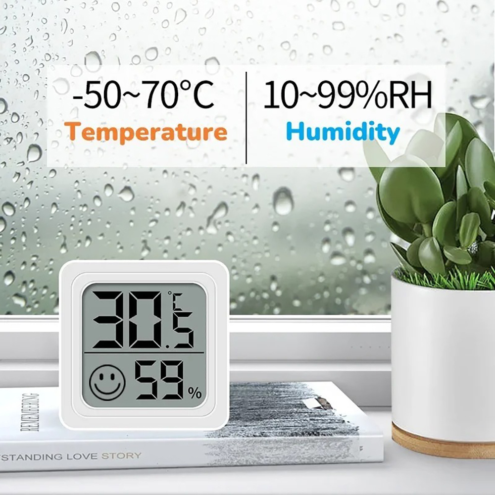 Portable LCD Digital Thermomet - Weather Station Indoor ulasan dan harga