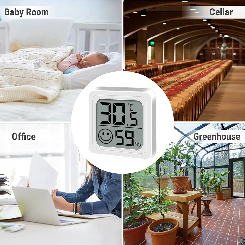 Portable LCD Digital Thermomet - Weather Station Indoor ulasan dan harga