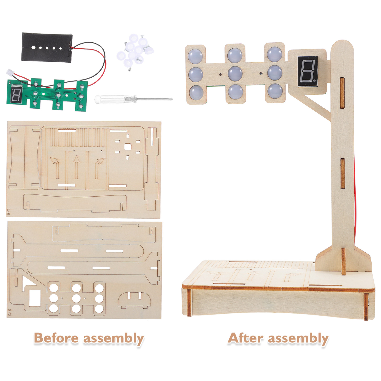 1Set Traffic Signal Educationa - Science Project ulasan dan harga
