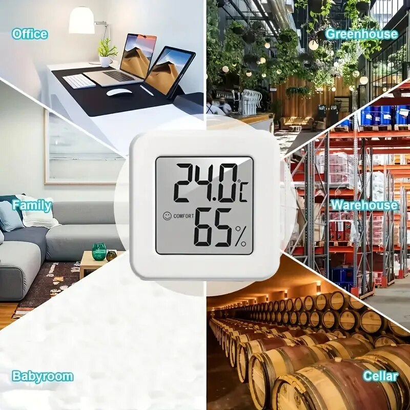 Digital Hygrometer Thermometer - Weather Station Indoor ulasan dan harga
