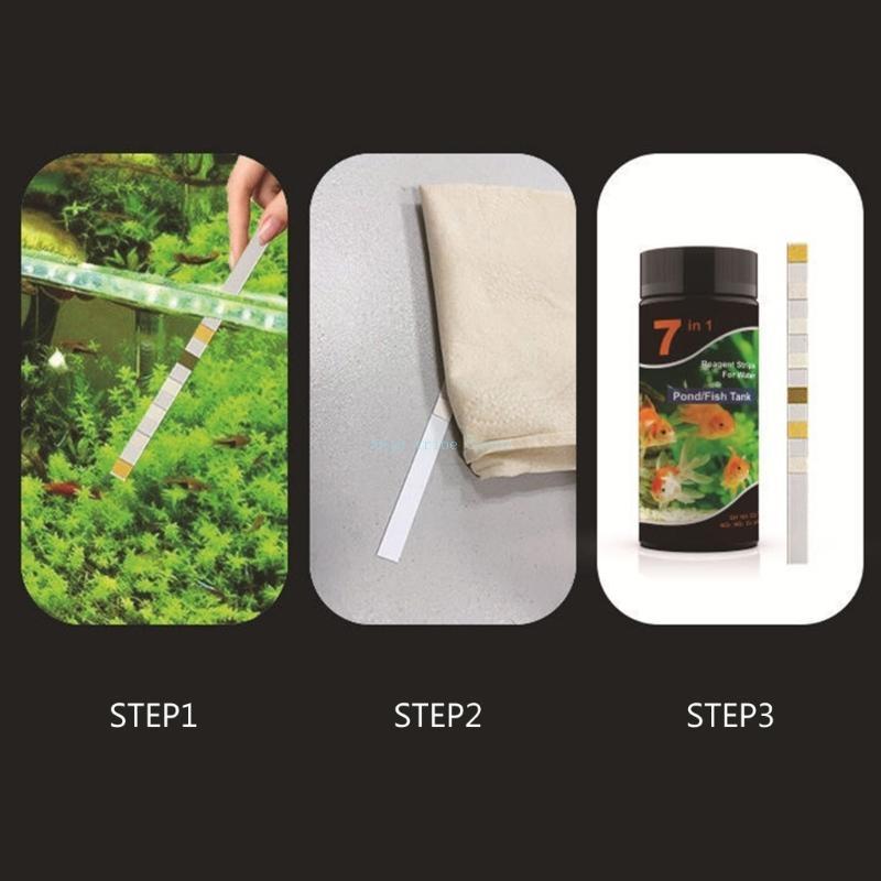 New 7 in 1 Aquarium Swimming P - Ph Strip Test ulasan dan harga