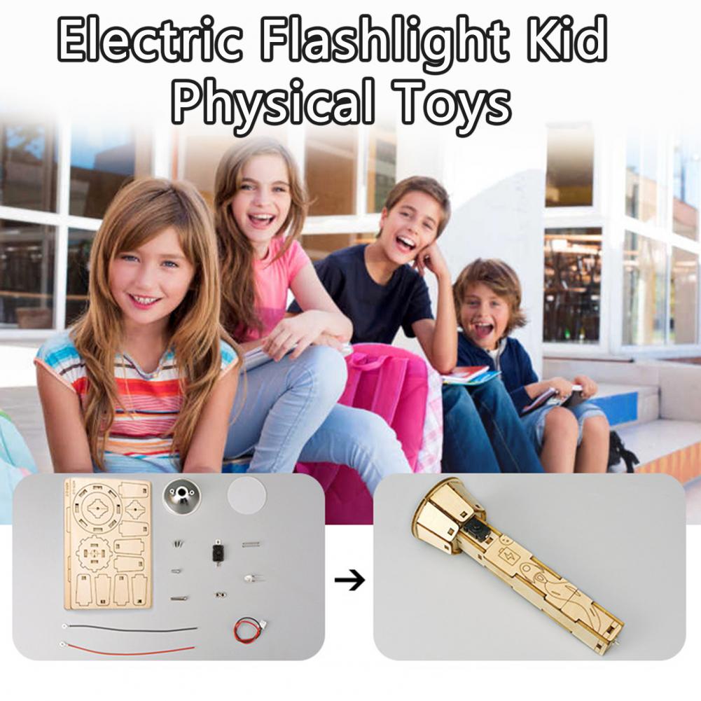 Wooden DIY Flashlight Puzzle K - Science Project ulasan dan harga