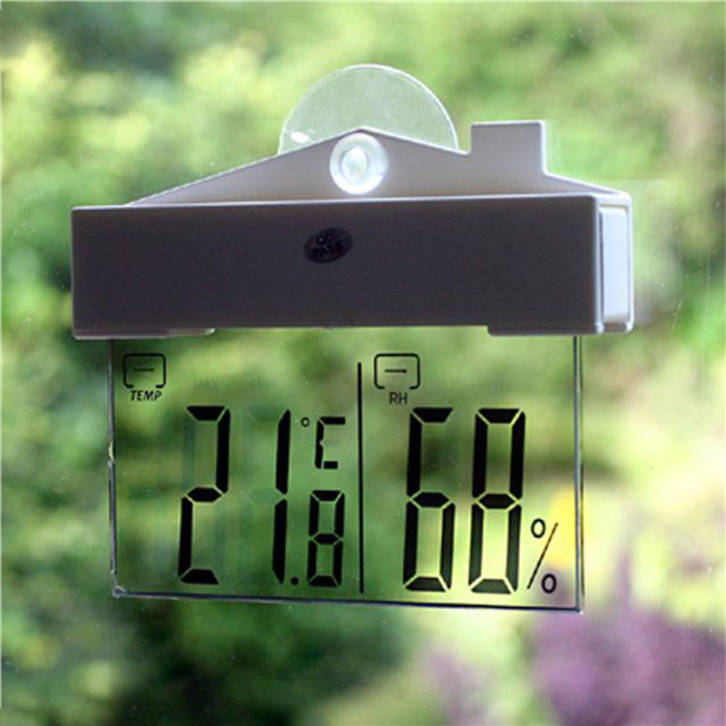 Digital Window Thermometer Hyd - Weather Station Indoor ulasan dan harga