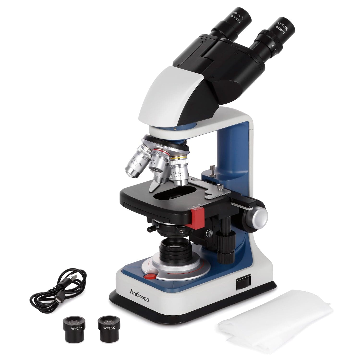 AmScope  40X-2500X Magnificati - Microscope Compound 40X ulasan dan harga