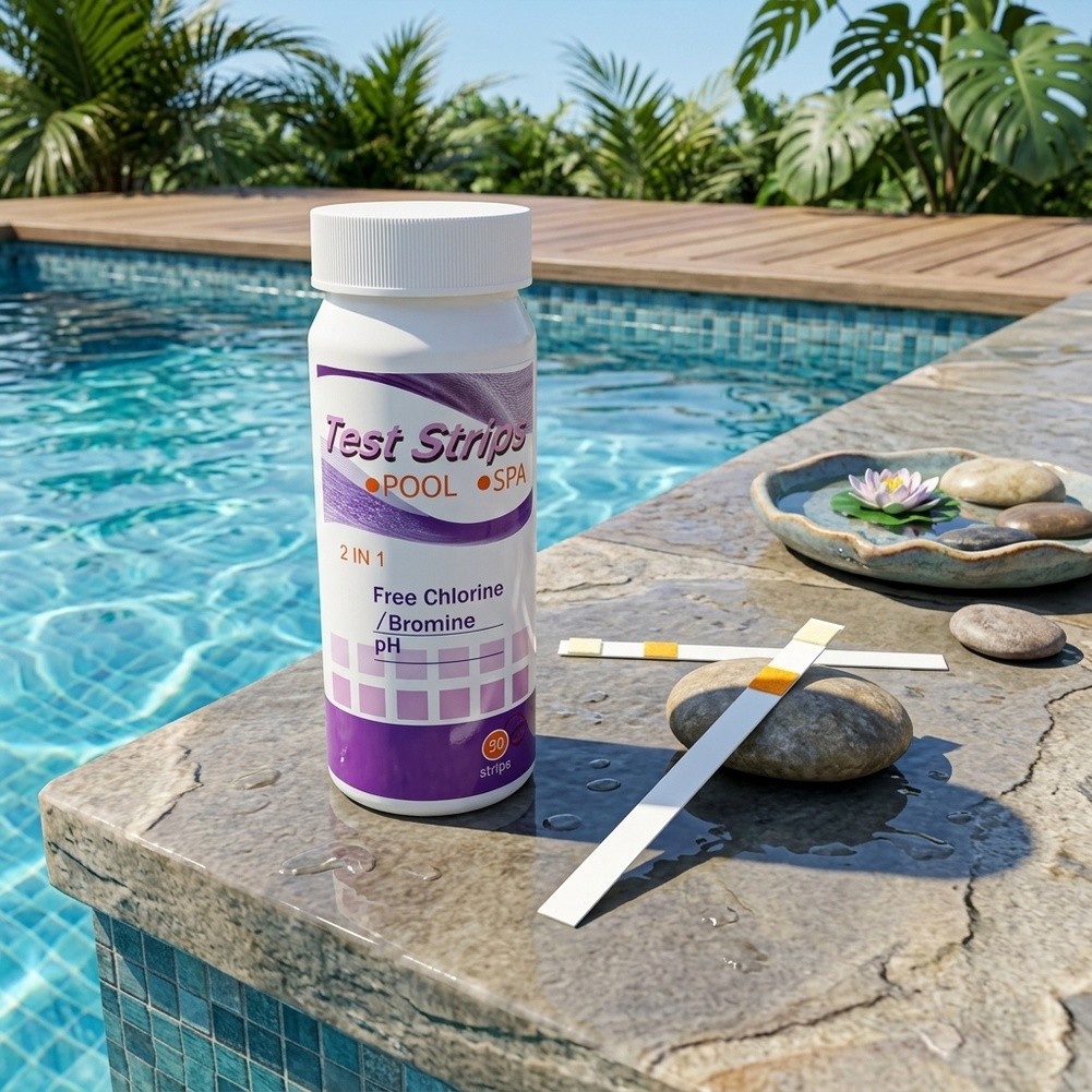 2 in 1 Pool and Spa Test Strip - Ph Strip Test ulasan dan harga