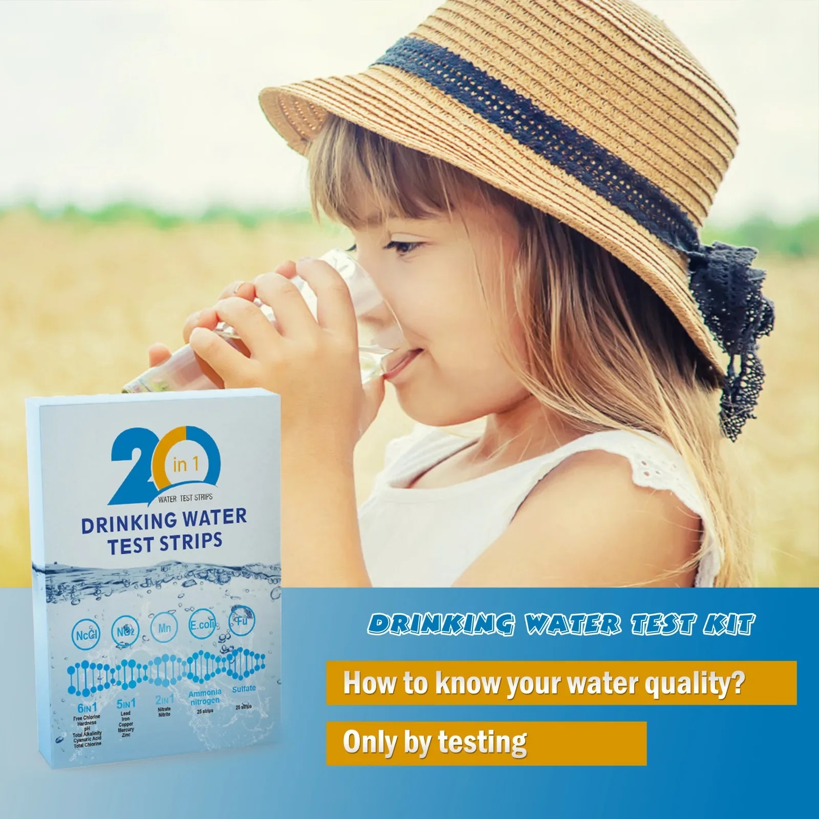 YAGO 20 in 1 Water Test Strips - Ph Strip Test ulasan dan harga