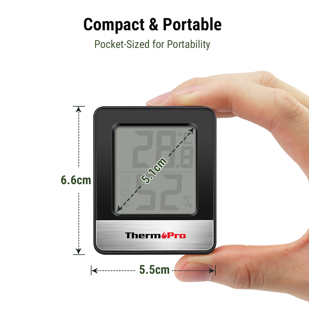 ThermoPro TP49 Mini Weather St - Weather Station Indoor ulasan dan harga