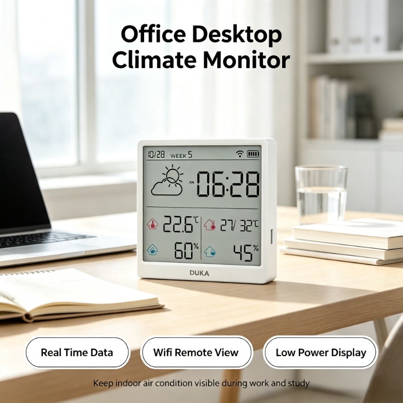 DUKA TH3 Wifi Smart Temperatur - Weather Station Indoor ulasan dan harga
