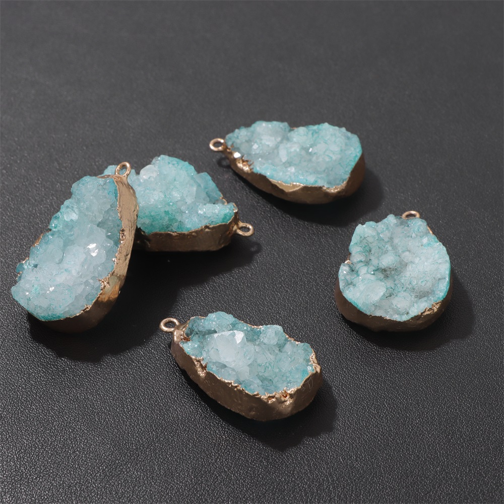 1PC Natural Agate Geode Pendan - Science Nature ulasan dan harga