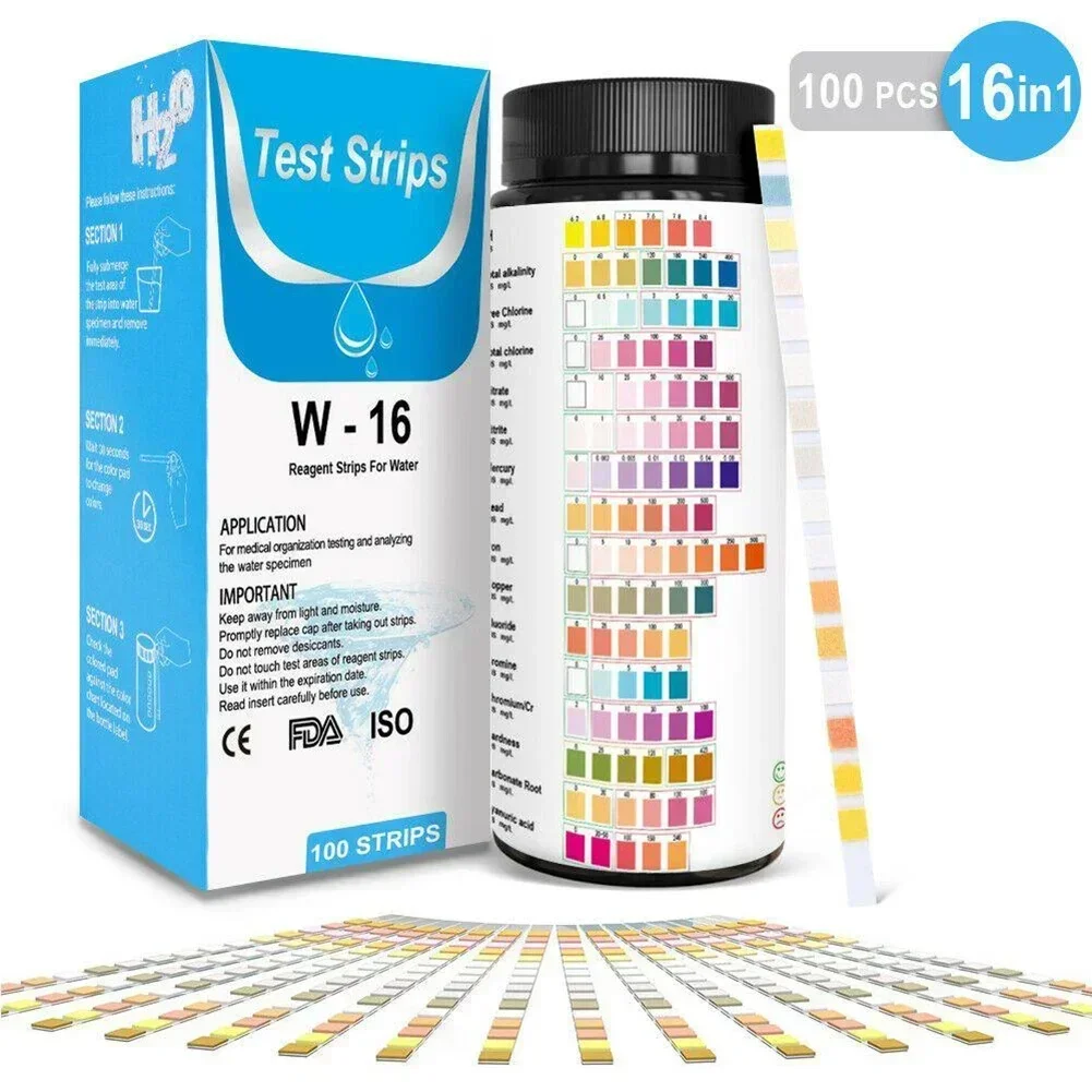 16 In 1 Drinking Water Test Ki - Ph Strip Test ulasan dan harga