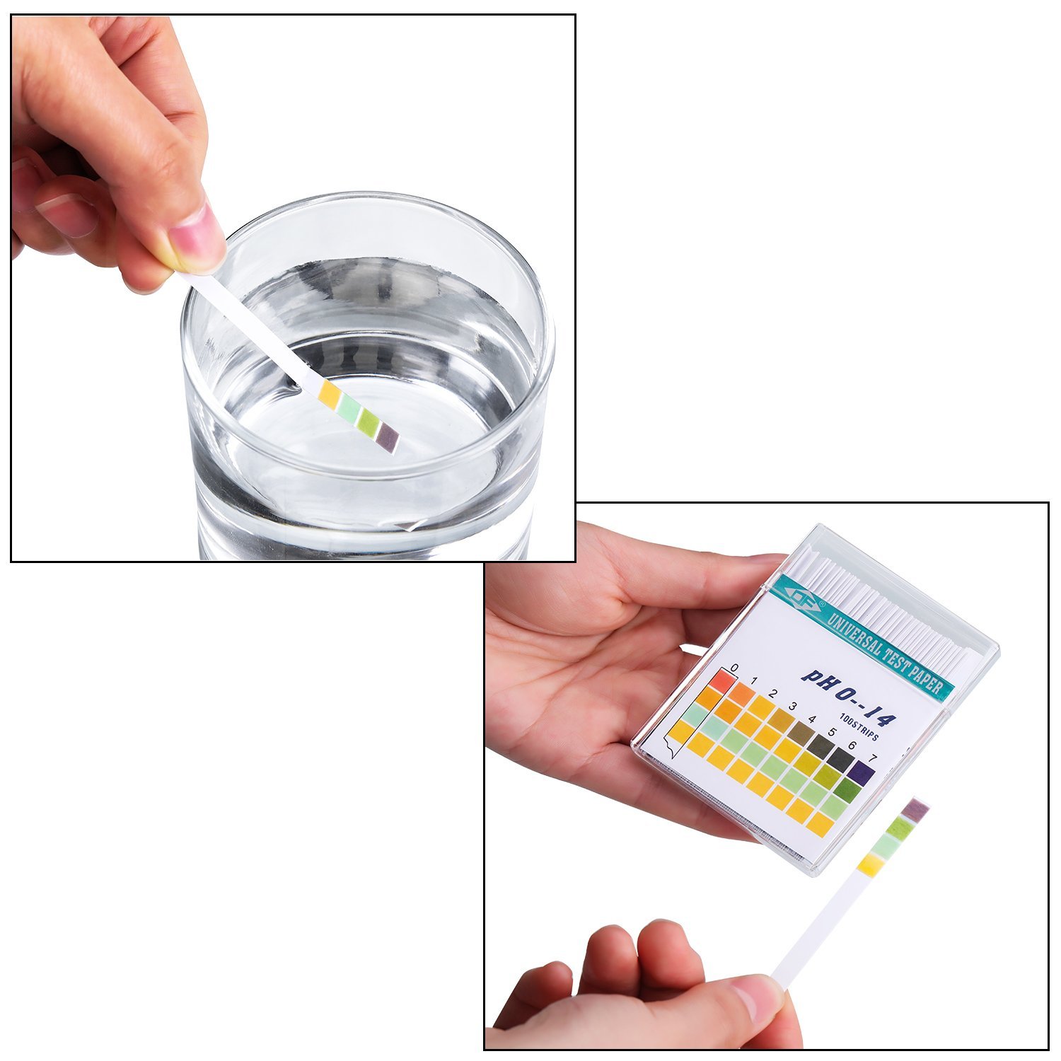 100 Strips 0-14 PH Alkaline Ac - Ph Strip Test ulasan dan harga