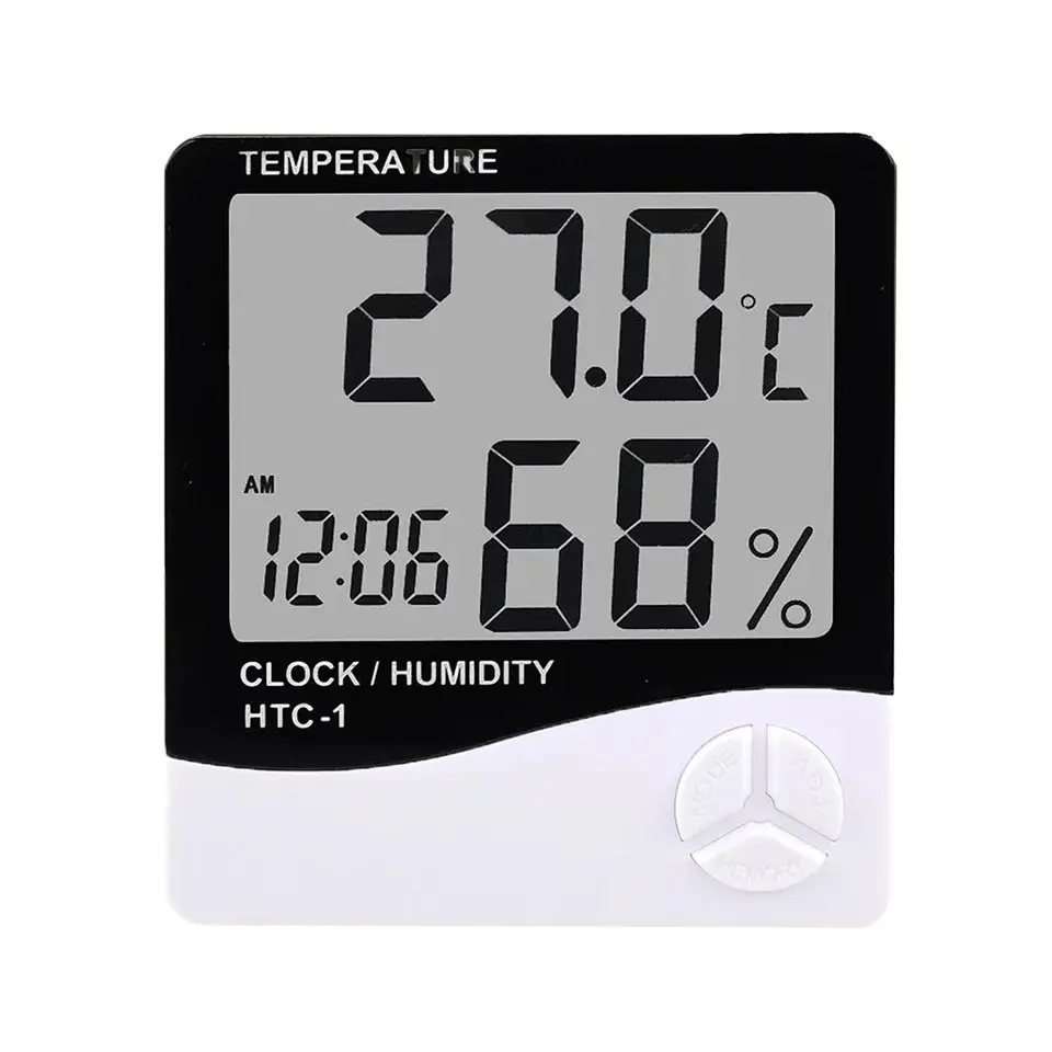 Indoor LCD Digital Thermometer - Weather Station Indoor ulasan dan harga