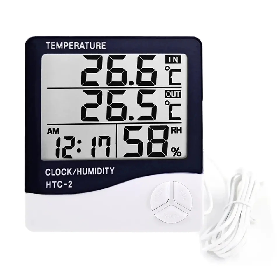 Indoor LCD Digital Thermometer - Weather Station Indoor ulasan dan harga
