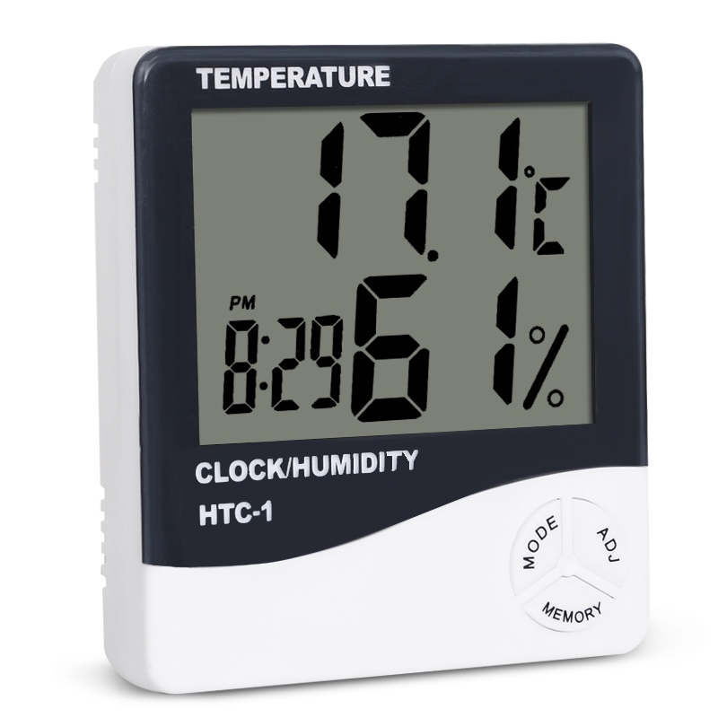 HTC-1 Indoor Room LCD Digital  - Weather Station Indoor ulasan dan harga